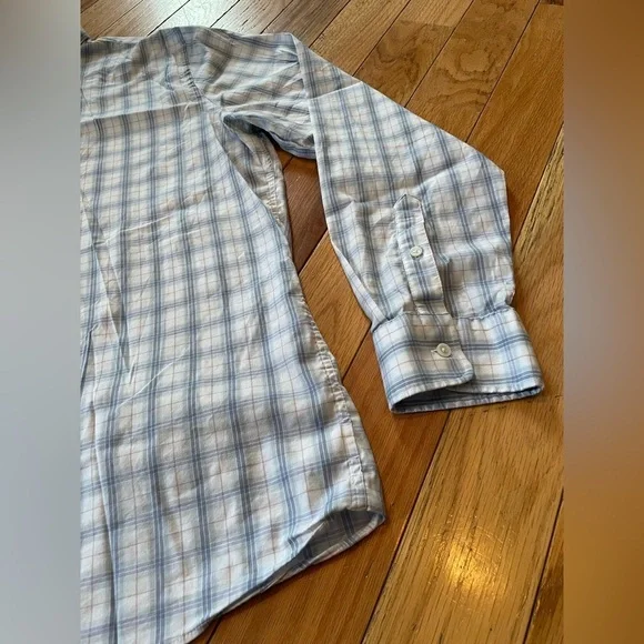 Faherty Button Down Shirt Men’s Size XXL Plaid Blue White Preppy Long Sleeve - Picture 2 of 12